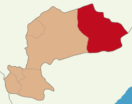 Map showing Ayrancı District in Karaman Province