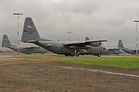 U.S. Air Force C-130 Hercules aircraft during Maple Flag 2014