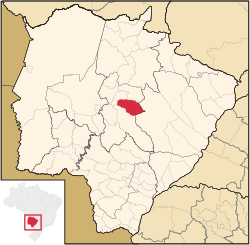 Location in Mato Grosso do Sul state