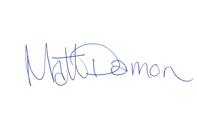 File:Matt Damon Signature.png