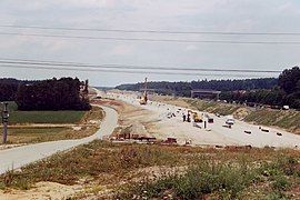 The station under construction, 2003.