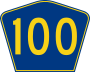 Highway 100 marker