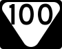 State Route 100 marker