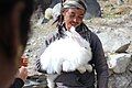 Sollang Valley, U.P = Angora with owner