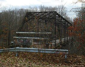 Stillwater Bridge over the Salmon River, in its last days before demolition