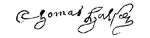 Signature of Thomas Halsey