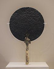 Bronze mirror with ivory handle, 1500-1350 BCE