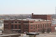 Outdoor view of Convention Hall, home of the Mark Price Arena.