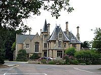 Gothic house built of stone