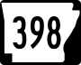 Highway 398 marker