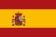 The flag of Spain is often used to represent Spanish, despite having fewer native speakers than Mexico