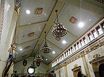 Wooden ceiling, the choir loft, and the clerestory