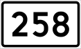 County Road 258 shield