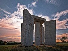 The Guidestones as they stood in 2009.