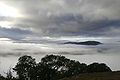 Heavy mist filling a valley