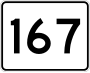 Route 167 marker