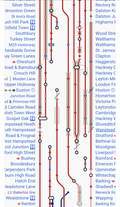 An excessively complex railway route diagram that has been ill-fittingly placed inside an infobox.