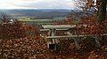 Pocumtuck Ridge Trail looking west in South Deerfield MA. Mill Village Rd and the Deerfield River can be seen in the distance.