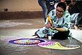 Rangoli in making