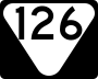 State Route 126 marker