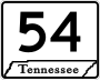 State Route 54 marker