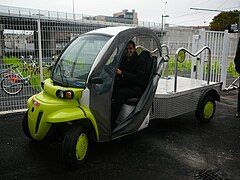 Bicycles of Vélomagg' in Montpellier are redispatched by a fleet of electric vans