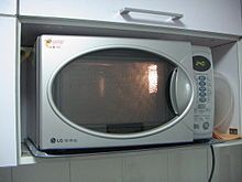 A microwave oven, c. 2005