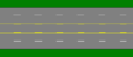 A city street with a center turn lane (created by SuperDude115)