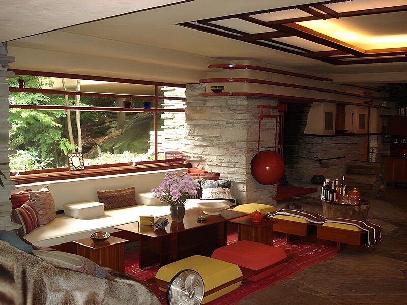 File:Fallingwater sitting area.jpg