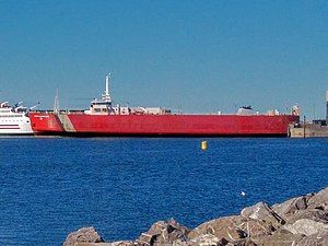 MV Georges-Alexandre-Lebel[28] train ferry of the COGEMA in Matane, Canada