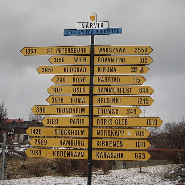 File:Narvik sign post.jpg