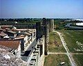 View of the southern ramparts and the salt marshes.