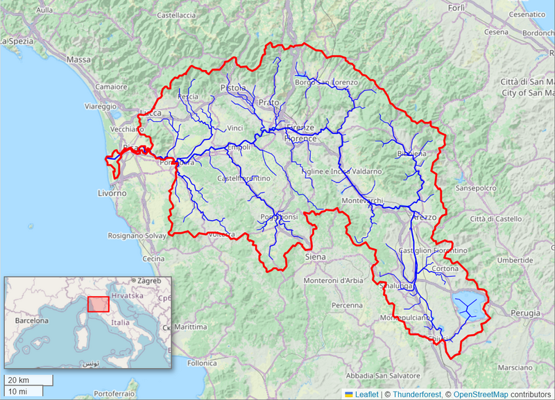 File:Arno watershed.png