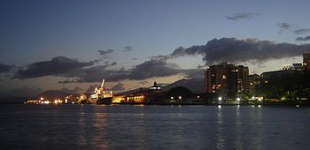 Cairns at night