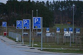 The station has about 290 parking bays.