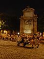 Piazza Trilussa in Trastevere at night