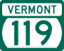 Route 119 marker