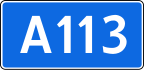 Federal Highway A113 shield}}