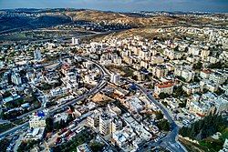 Beit Hanina al-Jadid and behind it Beit Hanina al-Balad