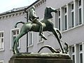 Sculpture Ritter Georg (1922/23) in Basel/Switzerland