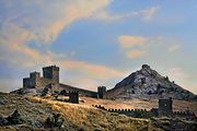 Genova fortress in Sudak. Crimea, Russia