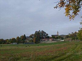 A view of the southern part of the village