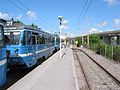 Lidingöbanan at Ropsten railway station.