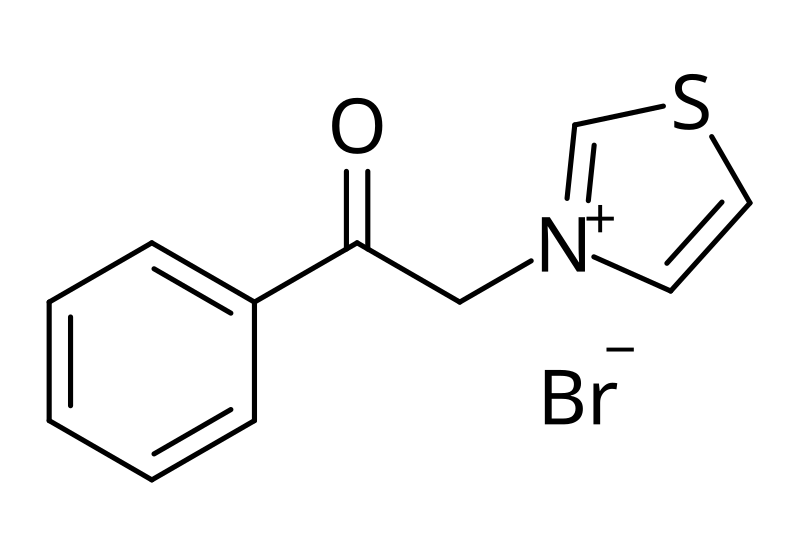 File:N-phenacylthiazolium bromide.svg