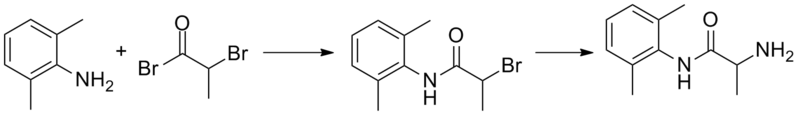 File:Tocainide synthesis.png