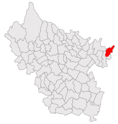 Location in Buzău County