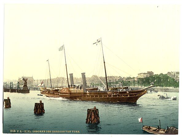 HMY Osborne photochrom print, c. 1895