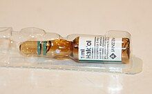 A sample of haloperidol under the trademark Haldol, 5 mg/ml