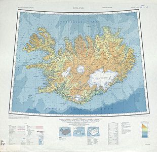 map of Iceland