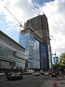 The hotel on Olympic Blvd. under construction in November 2008